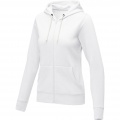 Theron Damen Kapuzenpullover mit Reißverschluss, Weiß