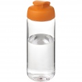 H2O Active® Octave Tritan™ 600-ml-Sportflasche mit Klappdeckel, Transparent klar / Orange