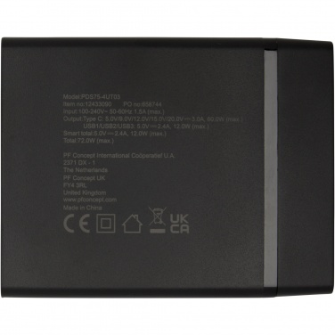 Logotrade werbemittel das Foto: ADAPT PD-Powerstation aus recyceltem Kunststoff, 72W