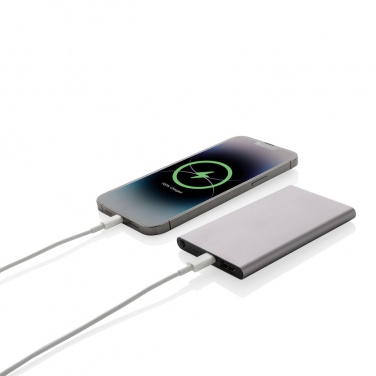 Logotrade Werbeartikel das Foto: 4.000mAh Type-C Powerbank aus RCS recyeltem ABS & Aluminium