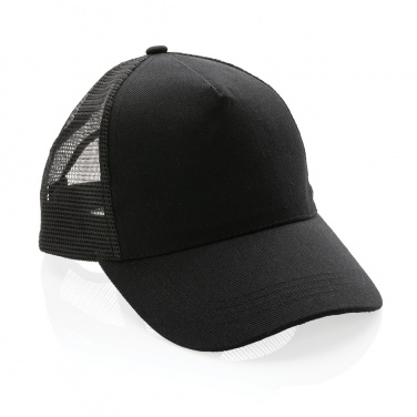 Logotrade Werbegeschenke das Foto: Impact AWARE™ 190gr Brushed rCotton 5 Panel Trucker-Cap