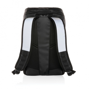 Logotrade Werbeartikel das Foto: PU-Easy-Access High-Visibility 15.6" Laptop-Rucksack