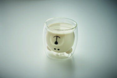Logotrade Geschäftsgeschenke das Foto: Becher Borosilikatglas Bär