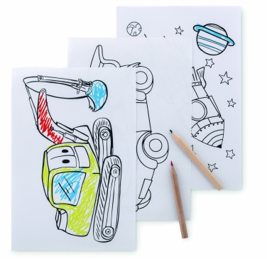 Logotrade werbemittel das Foto: Malset mit 6 Buntstiften