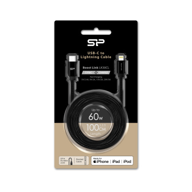 Logotrade Firmengeschenke das Foto: DATENÜBERTRAGUNGSKABEL Boost Link Nylon LK30CL Typ C