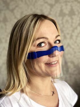 Logotrade Werbegeschenke das Foto: HESTIA-Gesichtsschutz - transparente Maske für Mund und Nase 1452162