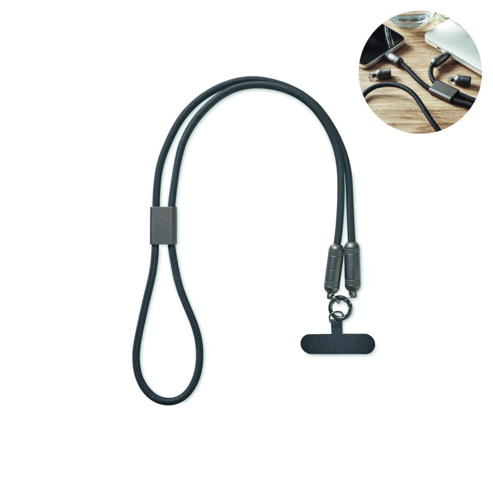 Logotrade Logogeschenke das Foto: 60W Lanyard-Ladekabel