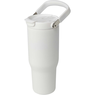 Logotrade Werbeartikel das Foto: Bronx 900 ml RCS-zertifizierter Kupfer-Vakuum Isolierbecher aus Edelstahl mit Doppelfunktionsdeckel