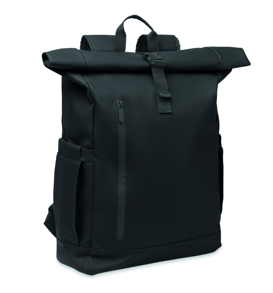 Logotrade Geschäftsgeschenke das Foto: Rolltop-Rucksack 600D RPET