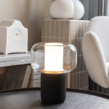 Logotrade Geschäftsgeschenke das Foto: Lux 10W Lautsprecherlampe aus RCS recyceltem Kunststoff