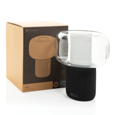 Logotrade Logogeschenke das Foto: Lux 10W Lautsprecherlampe aus RCS recyceltem Kunststoff