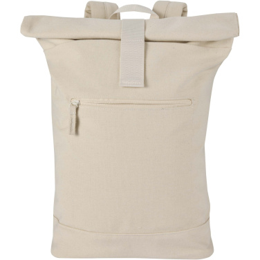 Logotrade Werbeartikel das Foto: Recanvas 14” GRS recycelter Rolltop-Rucksack 16L