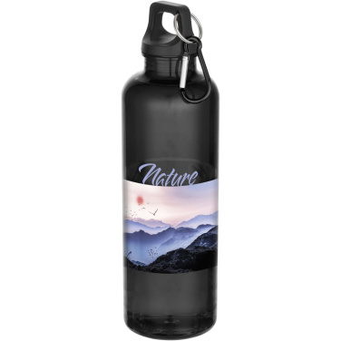 Logotrade Werbegeschenke das Foto: Oregon 750 ml RCS-zertifizierte Trinkflasche aus recyceltem Kunststoff mit Karabinerhaken