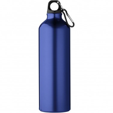 Logo trade promotional items image of: Oregon 770 ml aluminium water bottle with carabiner