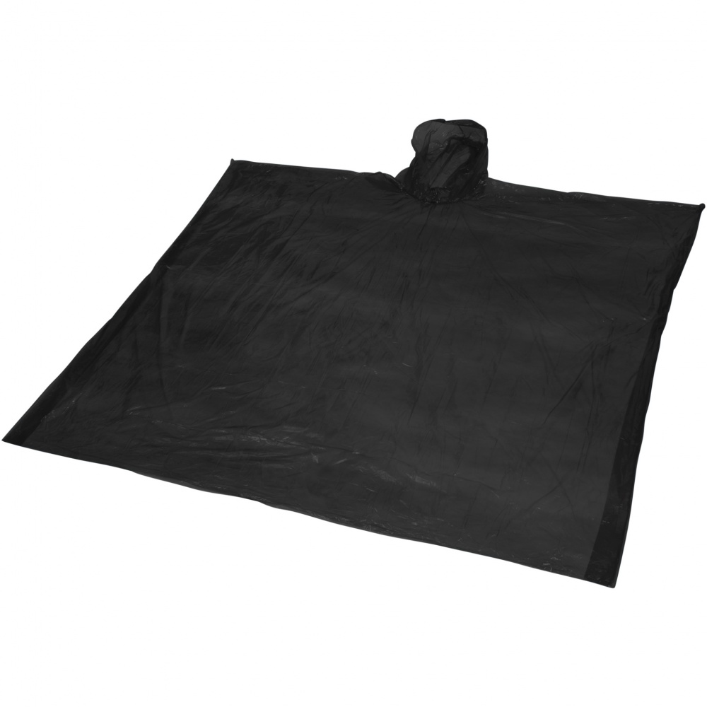 Logo trade advertising products picture of: Ziva disposable rain poncho with storage pouch