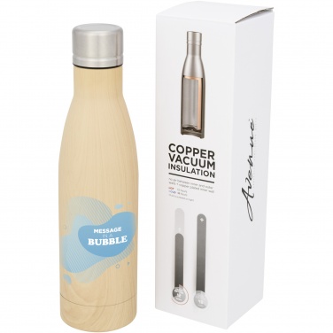 Logotrade corporate gift image of: Vasa 500 ml wood-look copper vacuum insulated bottle