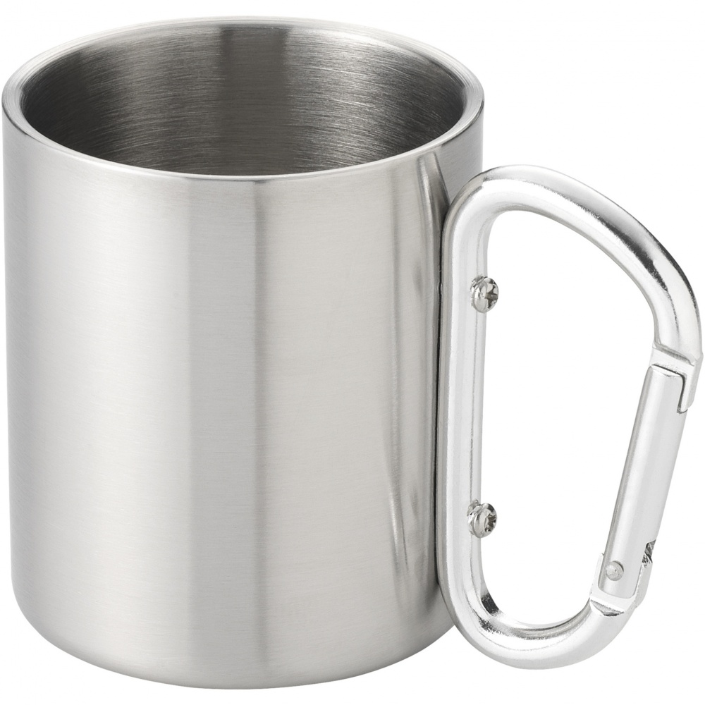 Logotrade promotional product image of: Alps 200 ml insulated mug with carabiner