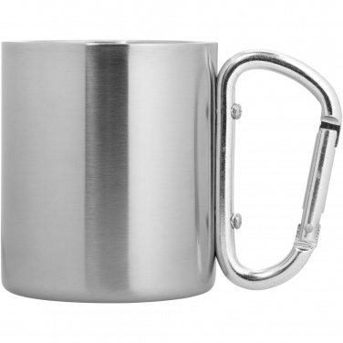 Logo trade promotional giveaways image of: Alps 200 ml insulated mug with carabiner