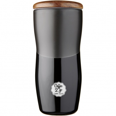 Logo trade promotional giveaway photo of: Double-walled ceramic tumbler Reno 370 ml