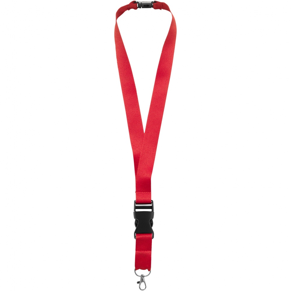 Logo trade promotional merchandise picture of: Yogi lanyard detachable buckle break-away closure