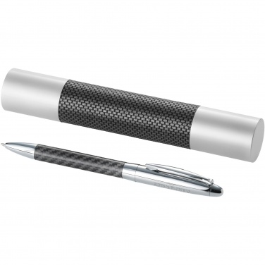 Logotrade corporate gift picture of: Winona ballpoint pen with carbon fibre details