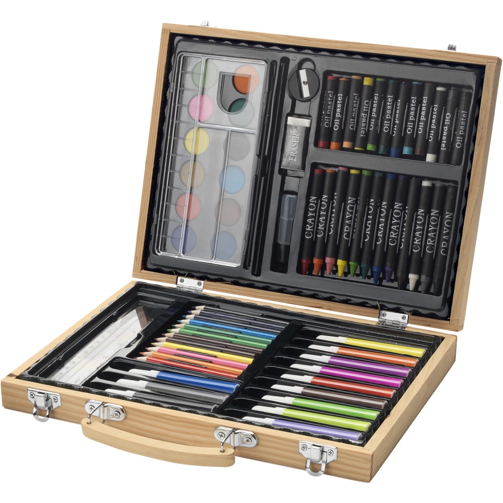 Logotrade promotional merchandise photo of: Rainbow 67-piece colouring set