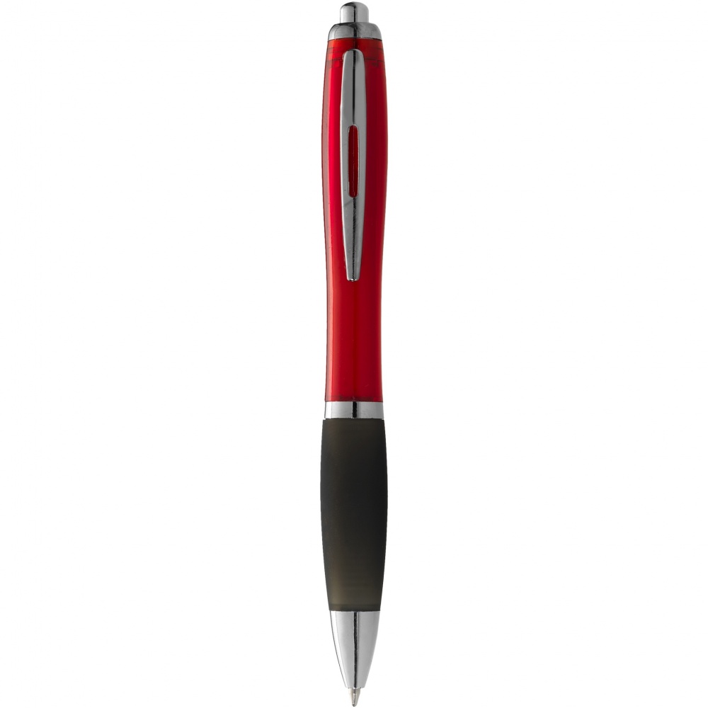 Logotrade promotional merchandise image of: Nash ballpoint pen coloured barrel and black grip