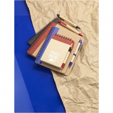 Logotrade promotional giveaway picture of: Zuse A7 recycled jotter notepad with pen