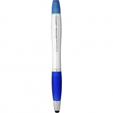 Logo trade corporate gifts image of: Nash stylus ballpoint pen and highlighter