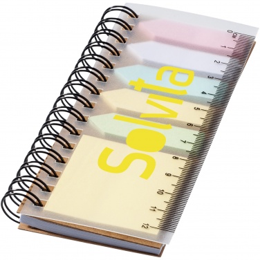 Logotrade promotional gift picture of: Spinner spiral notebook with coloured sticky notes