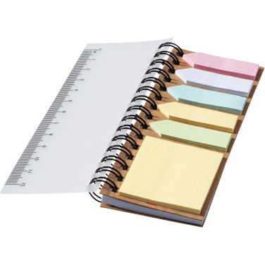 Logotrade promotional gift picture of: Spinner spiral notebook with coloured sticky notes