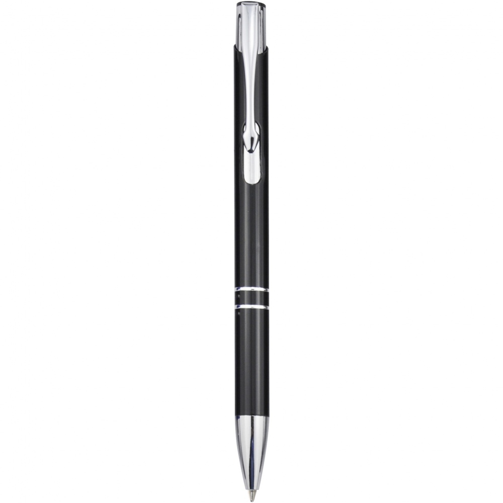 Logotrade promotional giveaway image of: Moneta aluminium click ballpoint pen (blue ink)