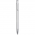 Moneta aluminium click ballpoint pen (blue ink), Silver