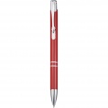 Moneta aluminium click ballpoint pen (blue ink), Red