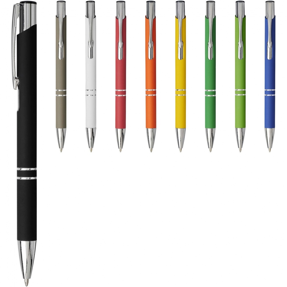 Logo trade advertising products image of: Moneta soft touch ballpoint pen