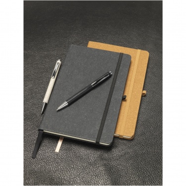 Logo trade promotional merchandise image of: Atlana leather pieces notebook