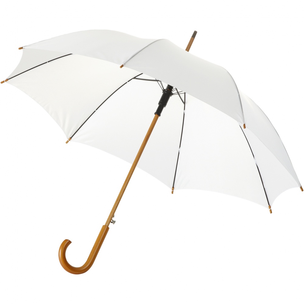Logotrade promotional gift image of: Kyle 23" auto open umbrella wooden shaft and handle