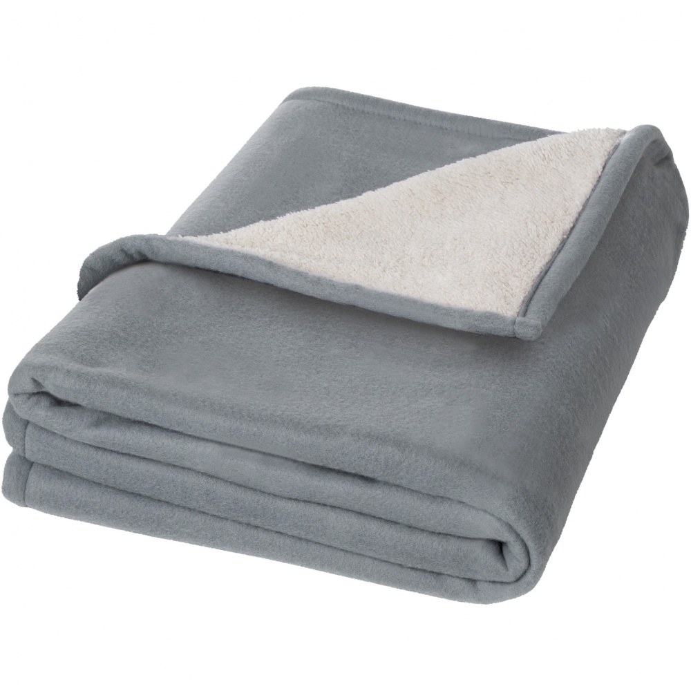Logotrade promotional product image of: Springwood soft fleece and sherpa plaid blanket