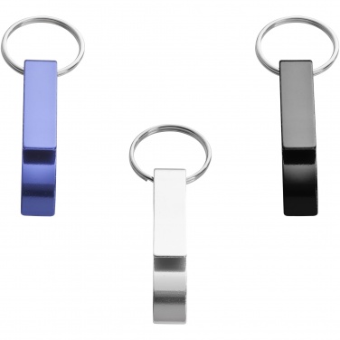 Logo trade promotional product photo of: Tao bottle and can opener keychain