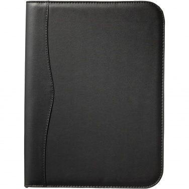 Logo trade promotional giveaway photo of: Ebony A4 zippered portfolio