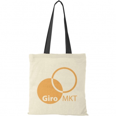 Logo trade promotional products picture of: Nevada 100 g/m² cotton tote bag coloured handles 7L