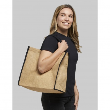 Logotrade promotional product image of: Harry coloured edge jute tote bag 25L