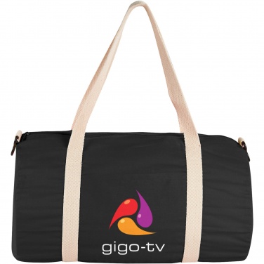 Logo trade promotional items picture of: Cochichuate cotton barrel duffel bag 25L