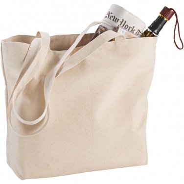 Logotrade promotional merchandise photo of: Ningbo 320 g/m² zippered cotton tote bag 15L