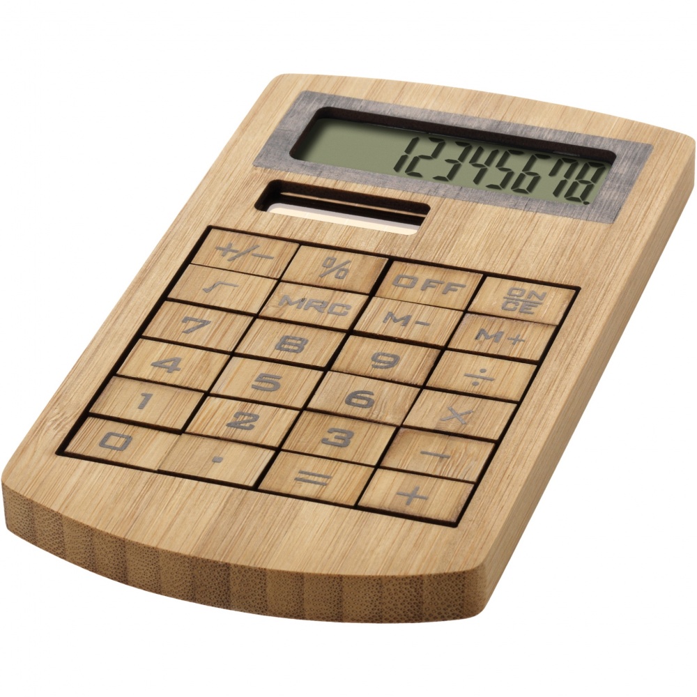 Logotrade promotional products photo of: Eugene calculator made of bamboo