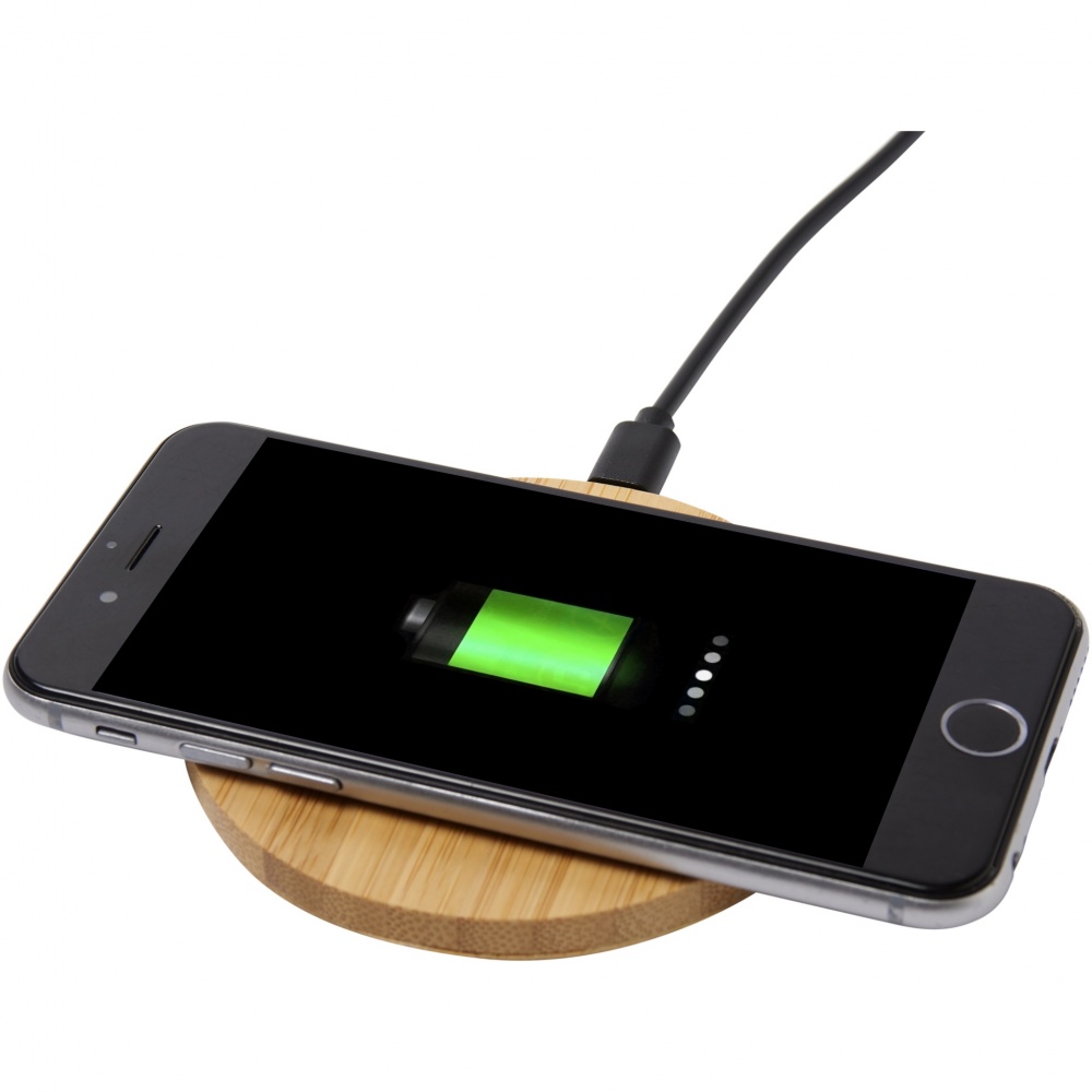 Logotrade promotional gift picture of: Essence 5W bamboo wireless charging pad