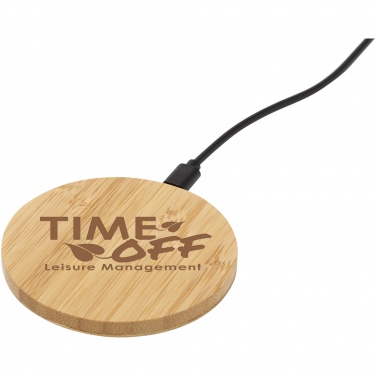 Logotrade promotional product picture of: Essence 5W bamboo wireless charging pad