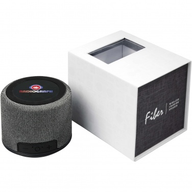 Logo trade corporate gifts picture of: Fiber 3W wireless charging Bluetooth® speaker