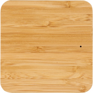 Logotrade promotional items photo of: Leaf 5W bamboo and fabric wireless charging pad