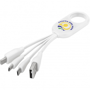 Logotrade promotional gift image of: Troup 4-in-1 charging cable with type-C tip